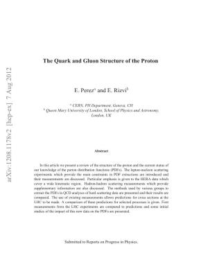 The Quark and Gluon Structure of the Proton E. Perez