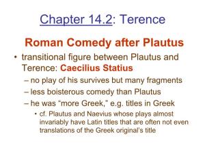 Chapter 14.2: Roman Comedy (Terence)