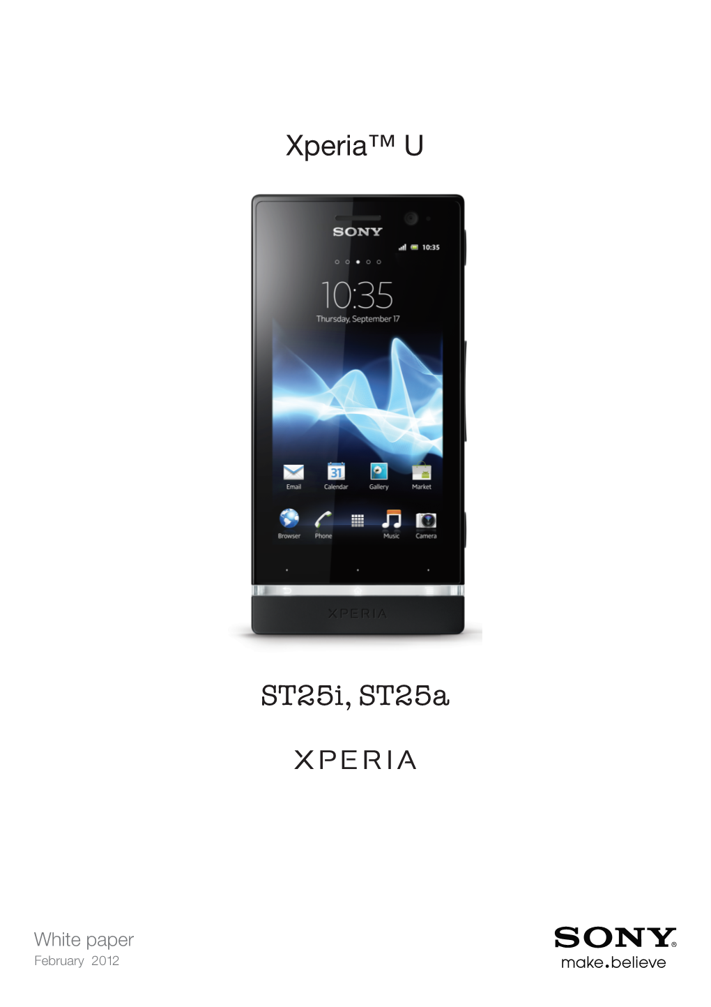 Xperia™ U St25i, St25a