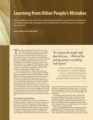 Learning from Other People's Mistakes