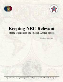 Keeping NBC Relevant Flame Weapons in the Russian Armed Forces