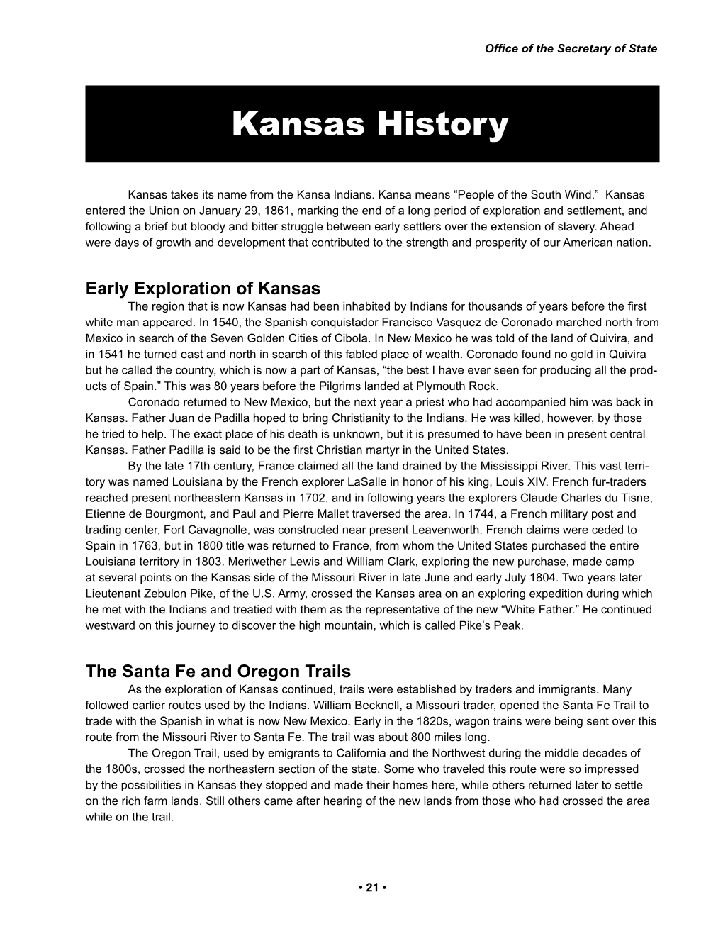 Kansas History