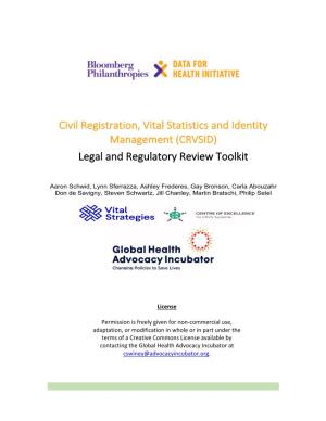 (CRVSID) Legal and Regulatory Review Toolkit
