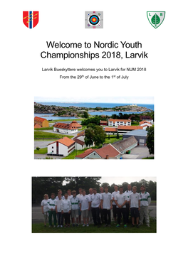 Nordic Youth Championships 2018, Larvik