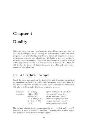 Chapter 4 Duality