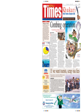 Nepali Times Is Published by Himalmedia Pvt Ltd, Chief Editor:Kunda Dixit Editor:Anagha Neelakantan Thing)