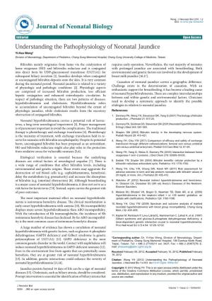 Understanding the Pathophysiology of Neonatal Jaundice
