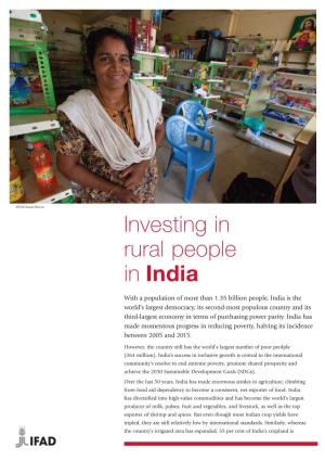 Investing in Rural People in India