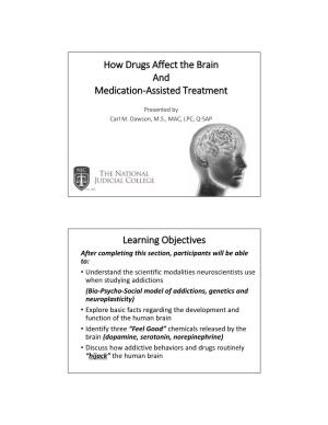 How Drugs Affect the Brain and Medication‐Assisted Treatment