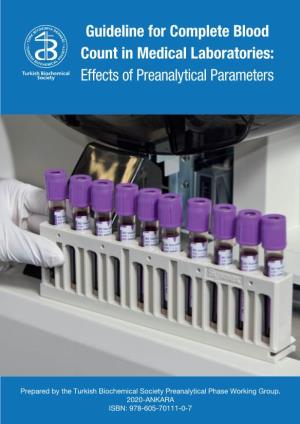 Guideline for Complete Blood Count in Medical Laboratories: Effects of Preanalytical Parameters