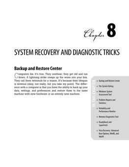 Chapter 8 SYSTEM RECOVERY and DIAGNOSTIC TRICKS
