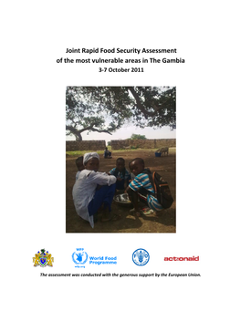 Joint Rapid Food Security Assessment of the Most Vulnerable Areas in the Gambia 3-7 October 2011