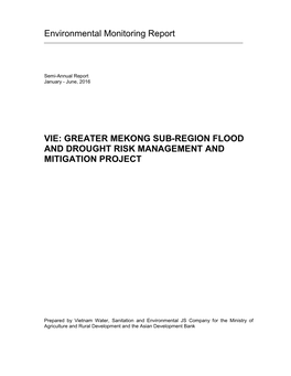 Environmental Monitoring Report VIE: GREATER MEKONG SUB-REGION