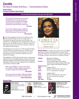 The Story of Coretta Scott King — Commemorative Edition Octavia Vivian Foreward by Martin Luther King III