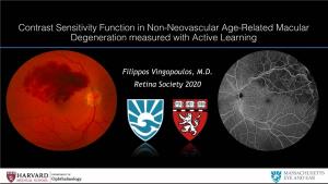 Contrast Sensitivity Function in Non-Neovascular Age-Related Macular Degeneration Measured with Active Learning