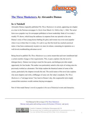 The Three Musketeers, by Alexandre Dumas