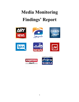 Media Monitoring Findings' Report
