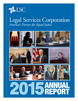 Legal Services Corporation America’S Partner for Equal Justice