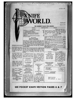 KNIFE WORLD RON LITTLE Franklin Bulk Mail HALE—Skinner, Rosewood Howie P.O