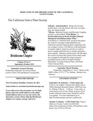 Bristlecone Chapter of the California Native Plant Society