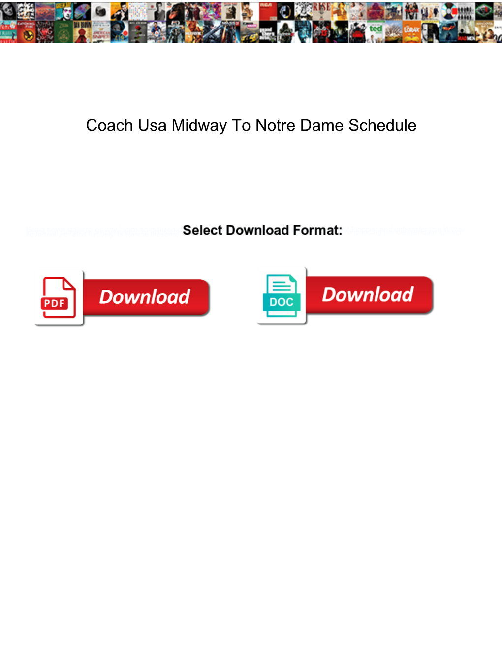 Coach Usa Midway to Notre Dame Schedule