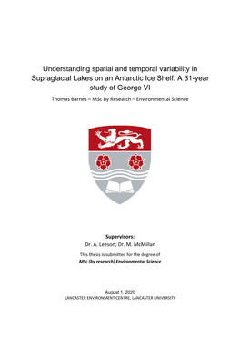 Understanding Spatial and Temporal Variability In