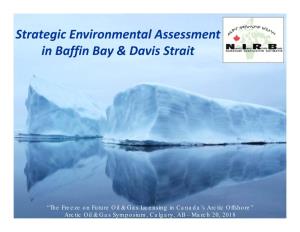 Strategic Environmental Assessment in Baffin Bay & Davis Strait