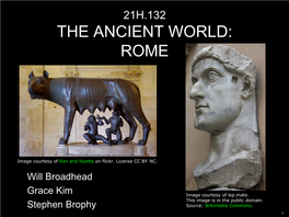 21H.132S17 the Ancient World: Rome