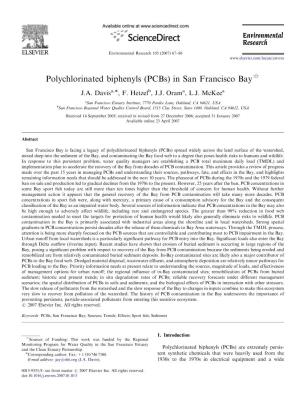 Polychlorinated Biphenyls (Pcbs) in San Francisco Bay$