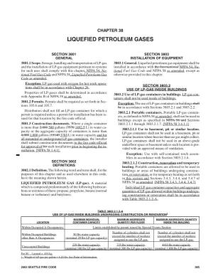 Chapter 38 Liquefied Petroleum Gases