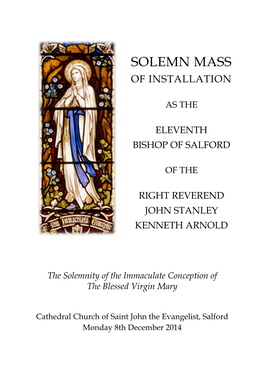 Solemn Mass of Installation