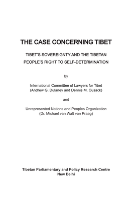 The Case Concerning Tibet