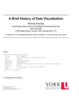 A Brief History of Data Visualization