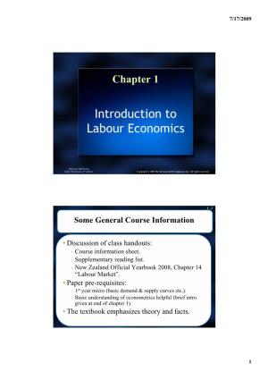 Introduction to Labour Economics
