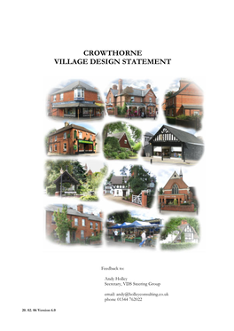 Crowthorne Village Design Statement