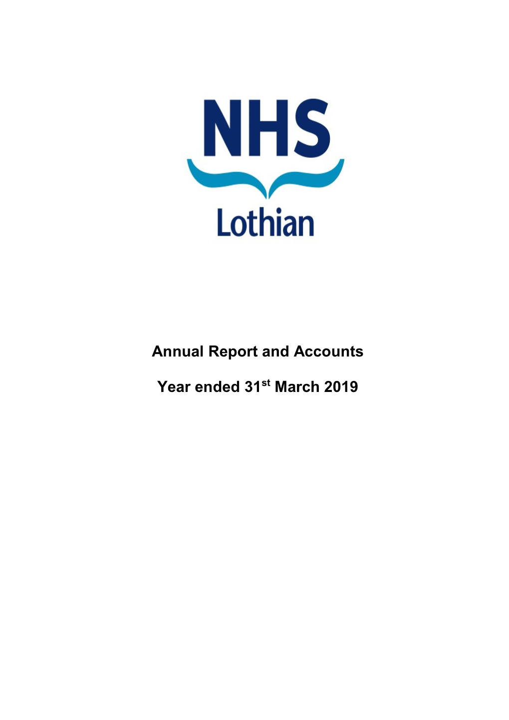 Annual Report and Accounts Year Ended 31St March 2019