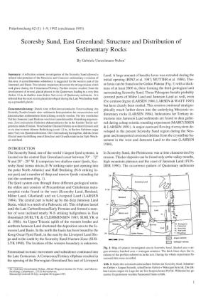 Scoresby Sund, East Greenland: Structure and Distribution of Sedimentary Rocks