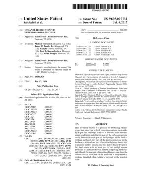 (12) United States Patent (10) Patent No.: US 9,695,097 B2 Salciccioli Et Al