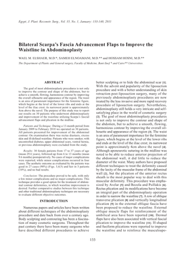 Bilateral Scarpa's Fascia Advancement Flaps to Improve The