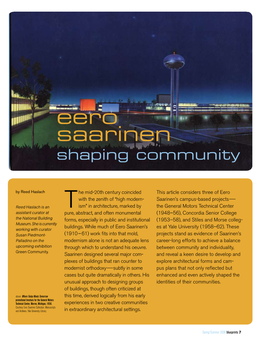 Eero Saarinen Shaping Community