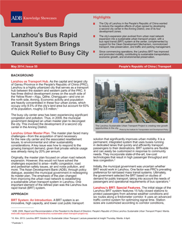 Lanzhou-Bus-Rapid-Transit-System