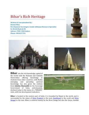 Bihar's Rich Heritage
