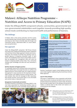 Malawi: Afikepo Nutrition Programme