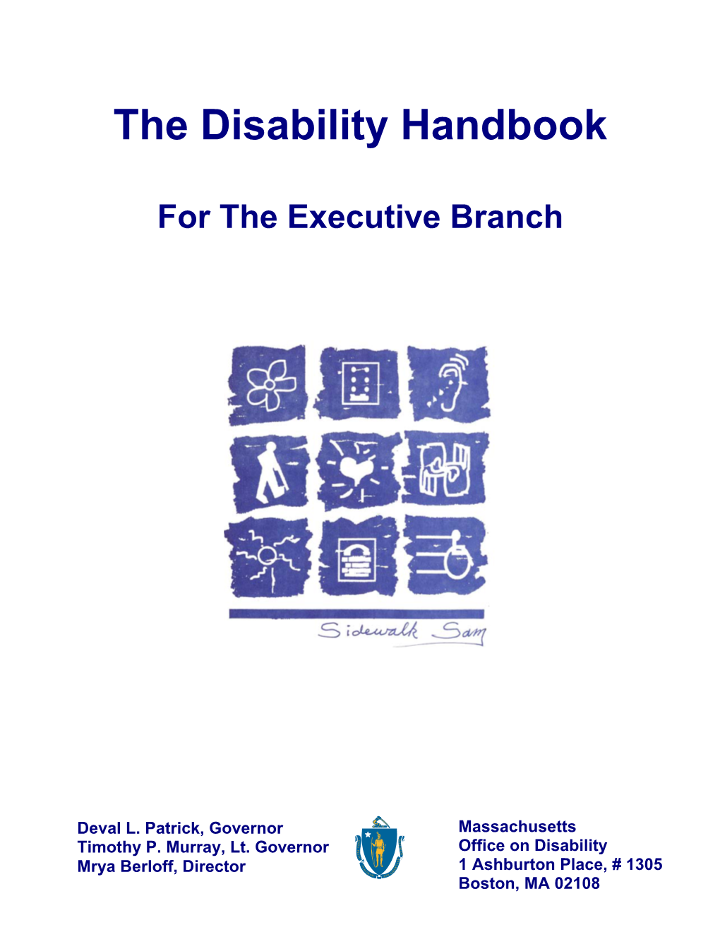 The Disability Handbook for the Executive Branch