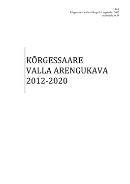 Kõrgessaare Valla Arengukava 2012-2020