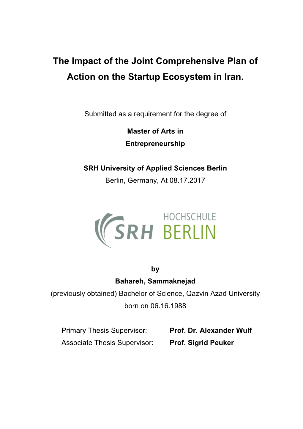 the-impact-of-the-joint-comprehensive-plan-of-action-on-the-startup