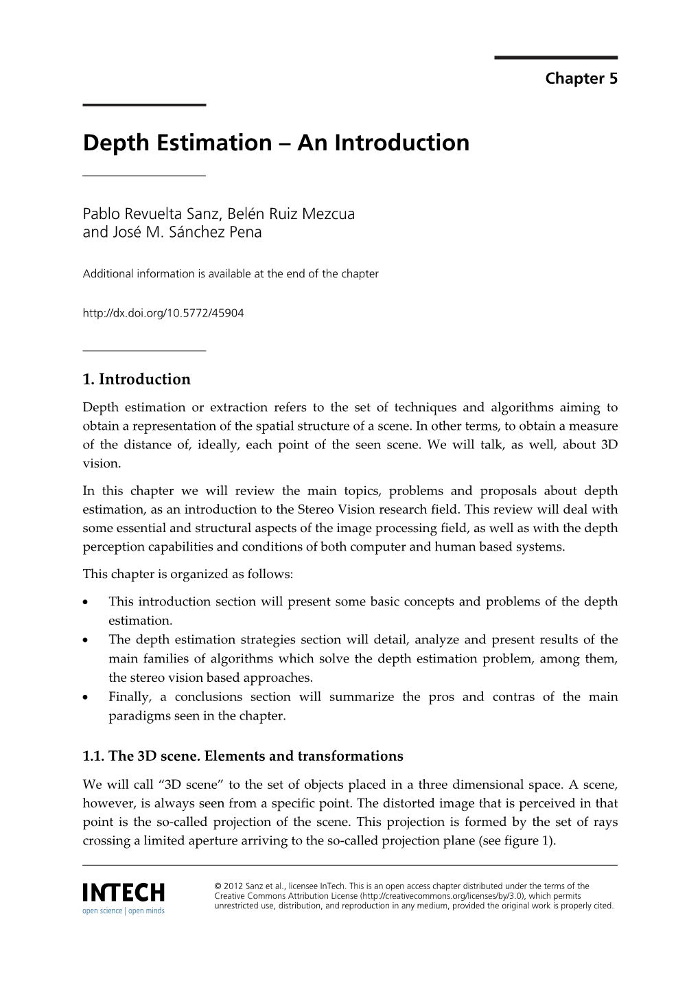 Depth Estimation – an Introduction