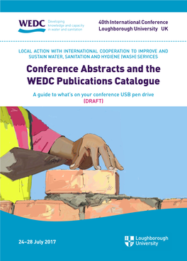 Conference Abstracts and the WEDC Publications Catalogue