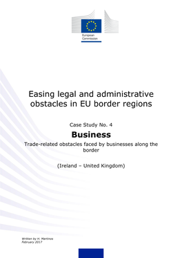 Easing Legal and Administrative Obstacles in EU Border Regions