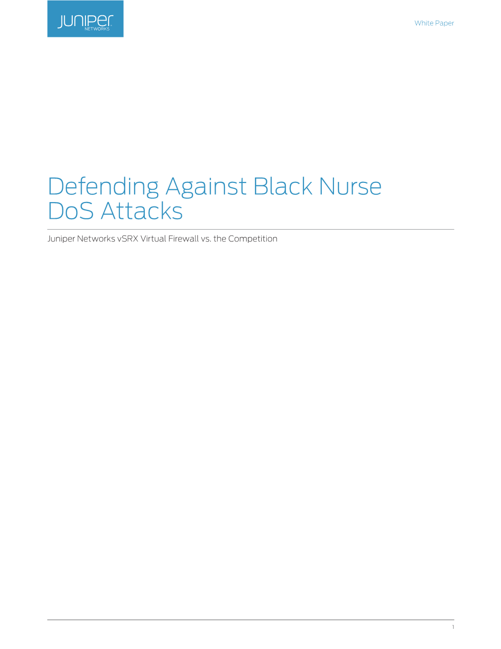 Defending Against Black Nurse Dos Attacks